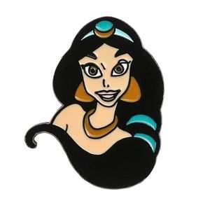 Jasmine Enamel Pin Disney Princess Aladdin 90s Cartoon Movie Fan Gift Brooch